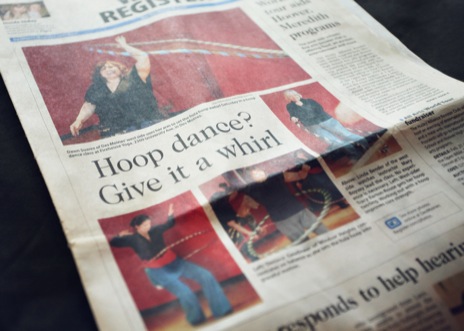 Hoop Dance Newspaper